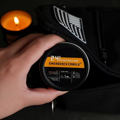 Avarinė žvakė 24 val. elektros dingimui, stovyklavimui ir ekstremalioms situacijoms