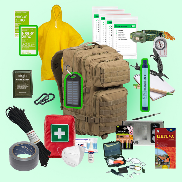 Išgyvenimo kuprinė 72 MAXI