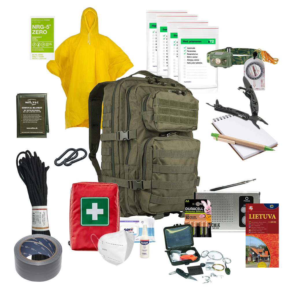 Išgyvenimo kuprinė 72 OPTIMALI