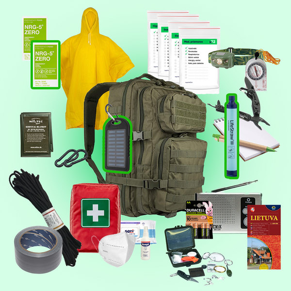 Išgyvenimo kuprinė 72 MAXI